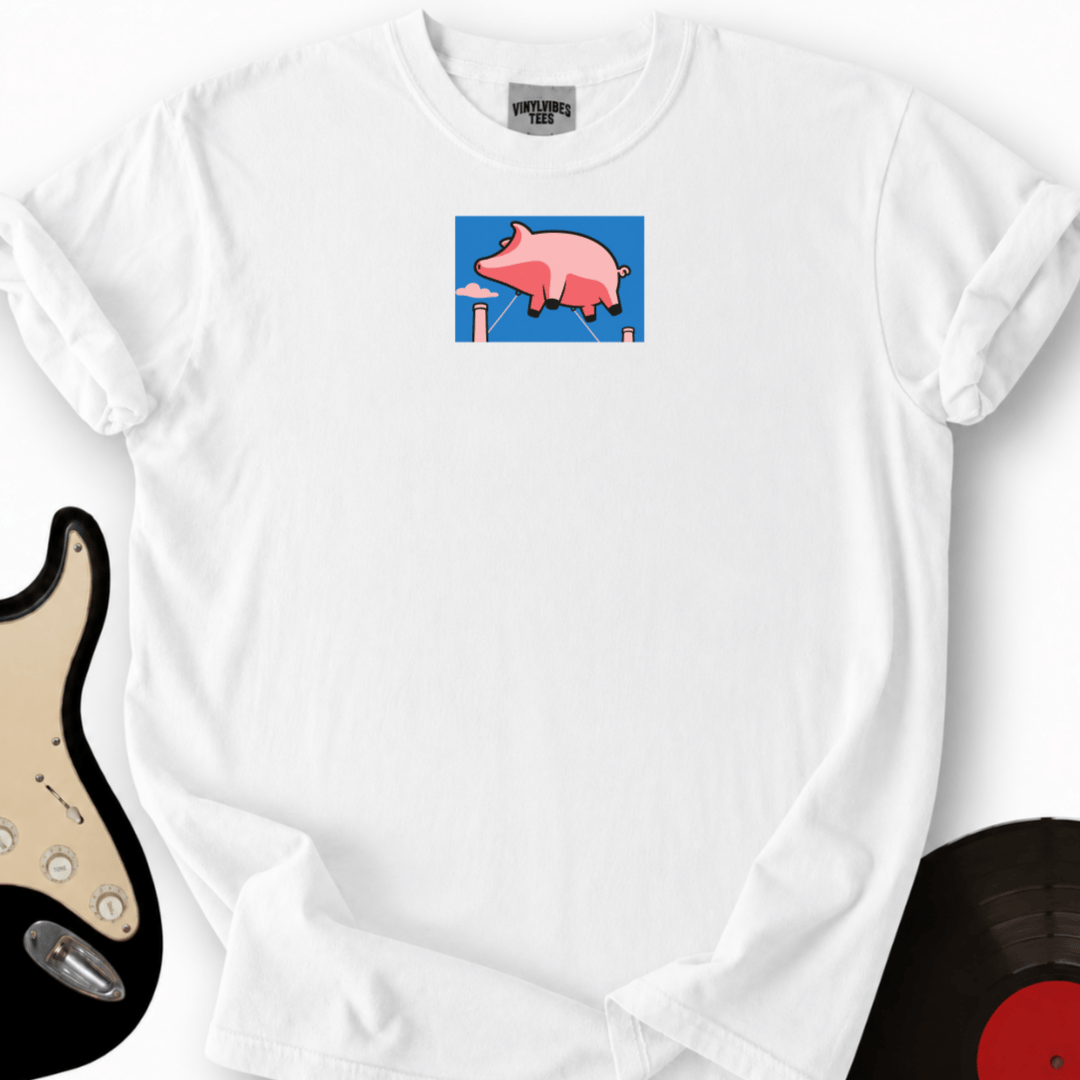Printify T-Shirt White / S Flying pig T-Shirt_