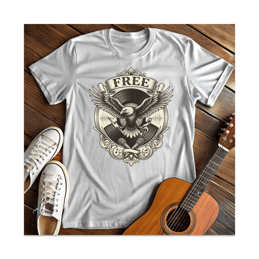 Printify T-Shirt White / S Free Bird Symphony T-Shirt