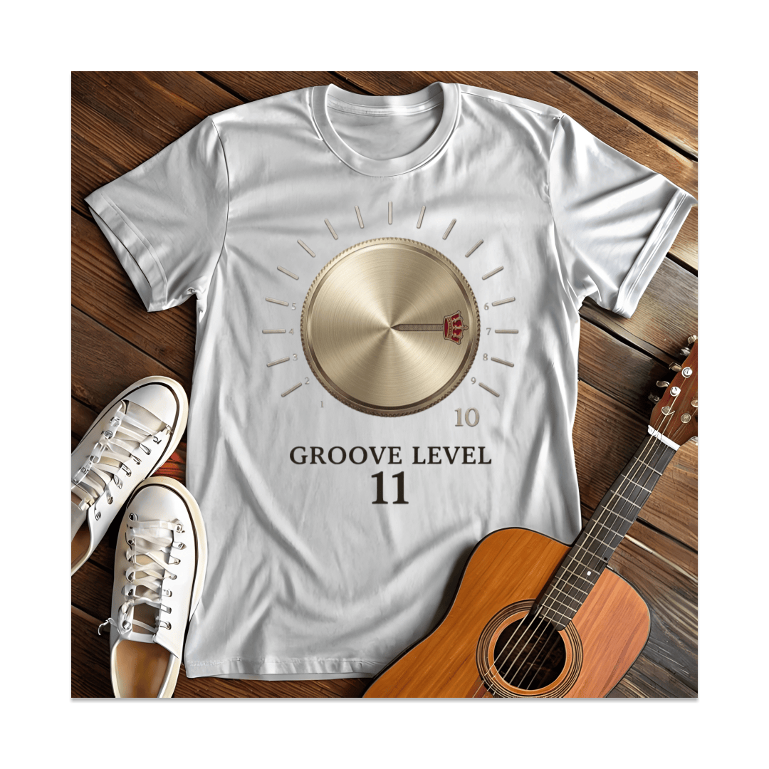 Printify T-Shirt White / S Groove Level 11 Amplifier Knob T-Shirt
