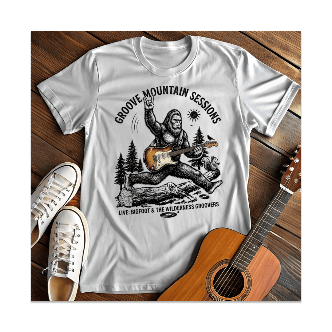 Printify T-Shirt White / S Grrove Mountain T-Shirt
