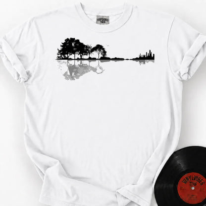 Printify T-Shirt White / S Guitar Forest Premium T-Shirt