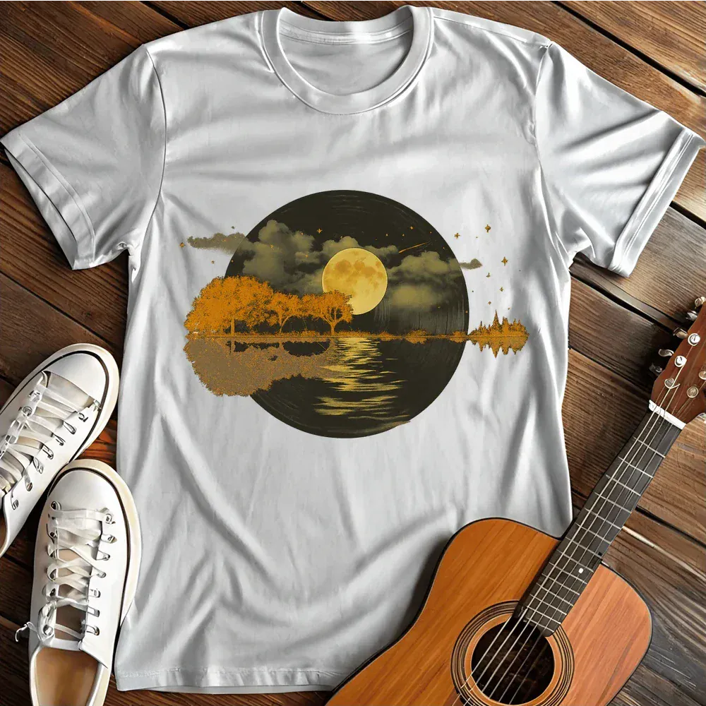 Printify T-Shirt White / S Guitar Lake T Shirt