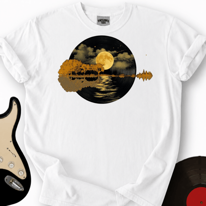 Printify T-Shirt White / S Guitar Lake T- Shirt