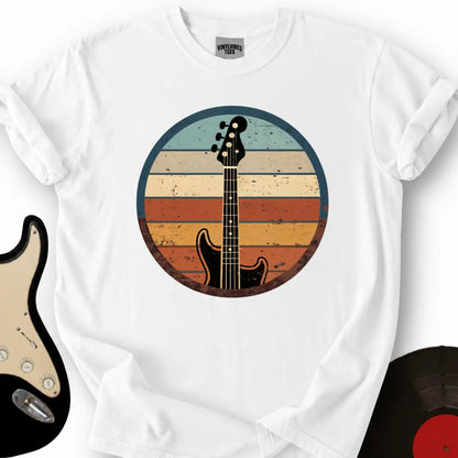 Printify T-Shirt White / S Guitar Sunset T-Shirt