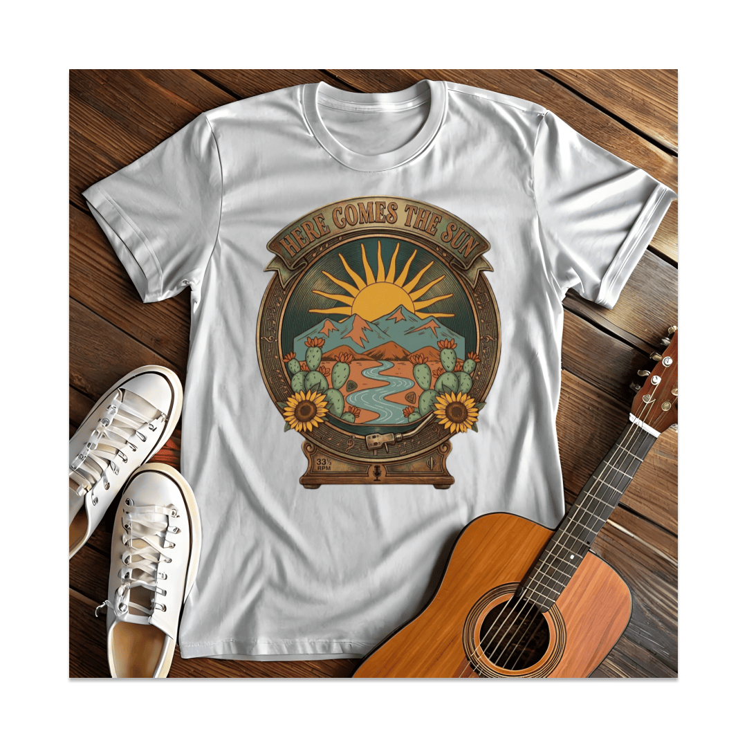 Printify T-Shirt White / S Here Comes The Sun T-Shirt