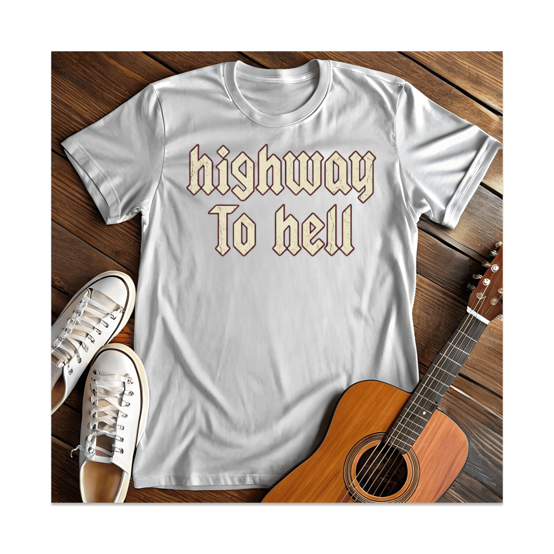 Printify T-Shirt White / S Highway To Hell T-Shirt