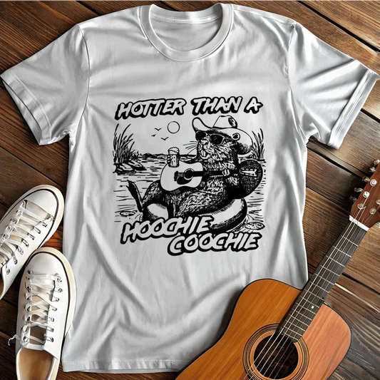 Printify T-Shirt White / S Hotter Than A Hoochie Coochie T Shirt