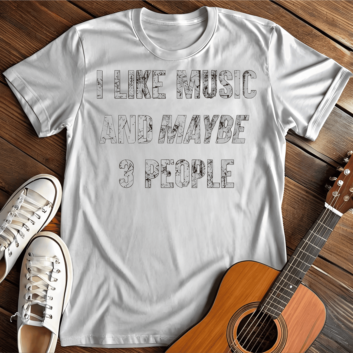 Printify T-Shirt White / S I Like distressed Tee