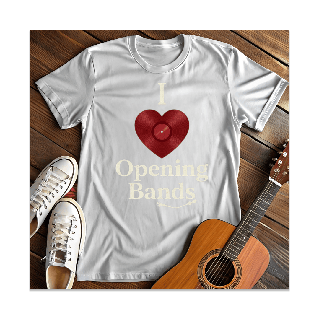 Printify T-Shirt White / S I Love Bands T-Shirt