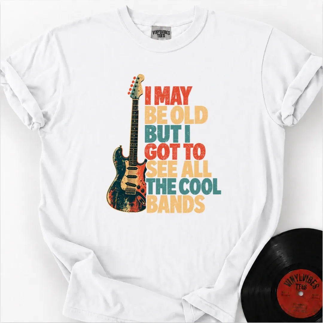 Printify T-Shirt White / S I May Be Old Premium T-Shirt