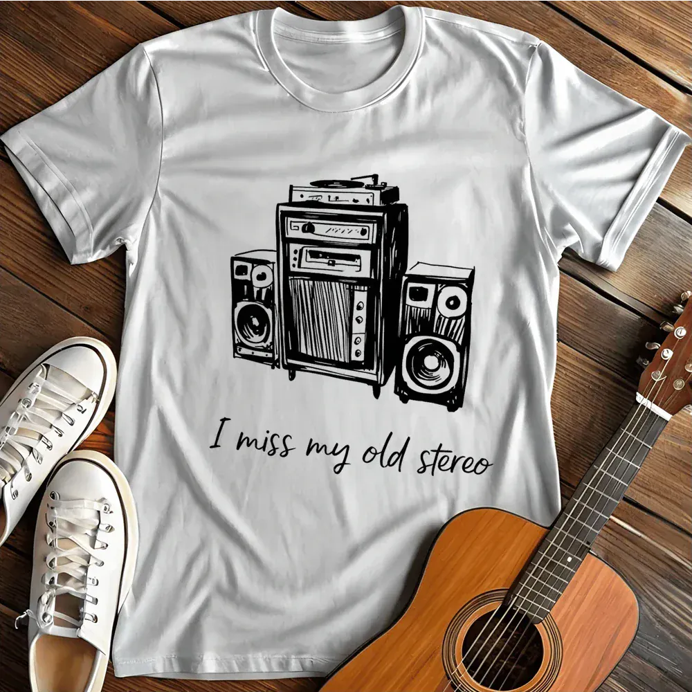 Printify T-Shirt White / S I Miss My Old Stereo T Shirt