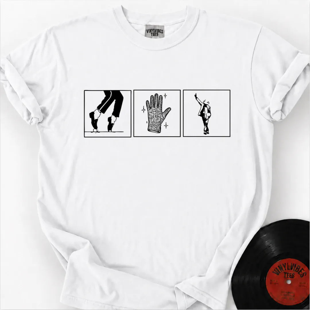 Printify T-Shirt White / S Iconic Moves Triptych Premium T-Shirt