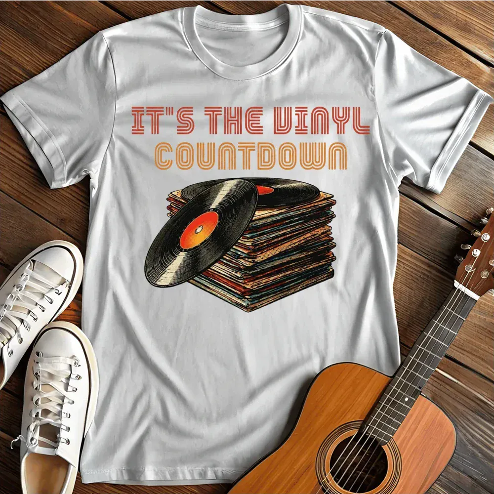Printify T-Shirt White / S Its The Vinyl Countdown T Shirt
