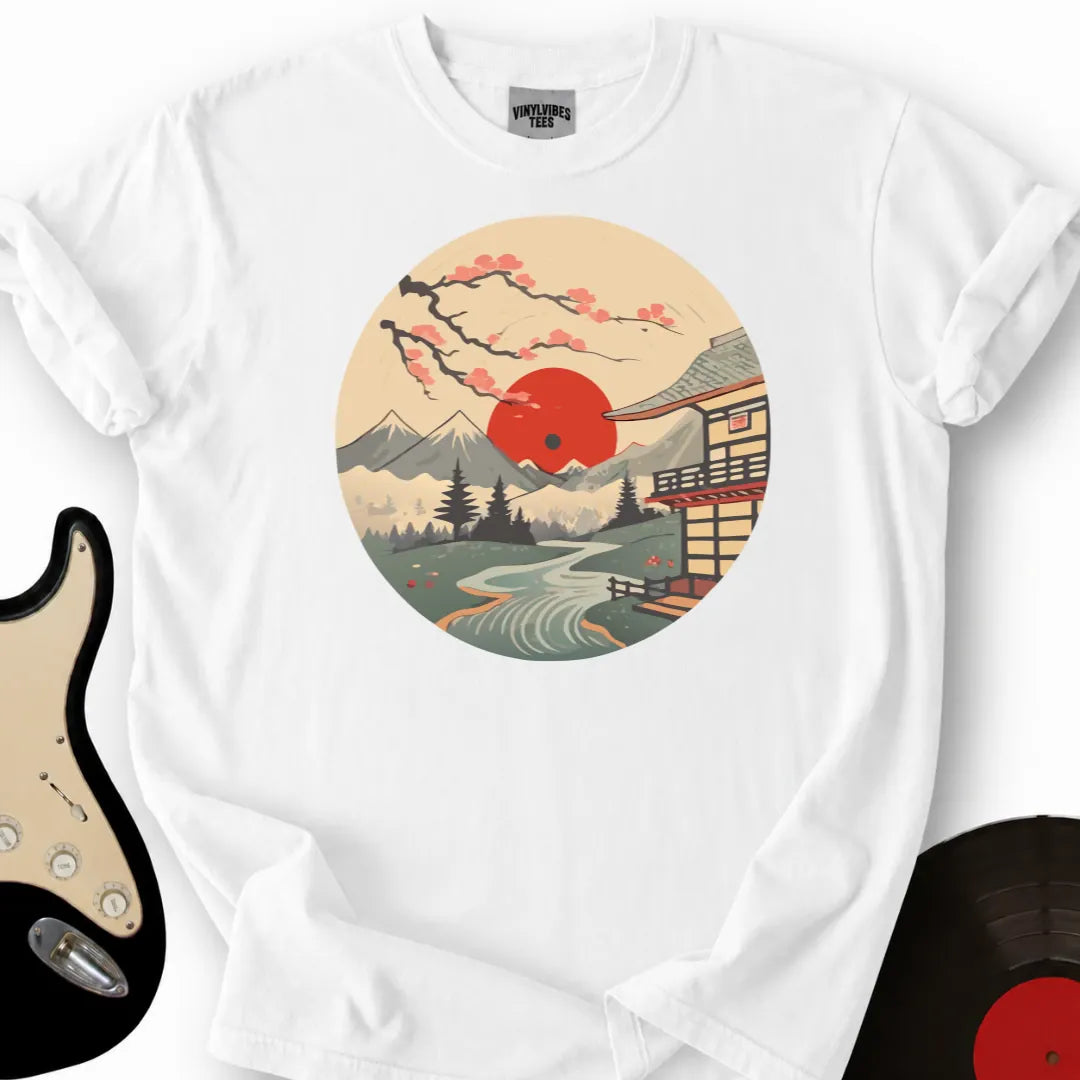 Printify T-Shirt White / S Japan Garden Vinyl T-Shirt