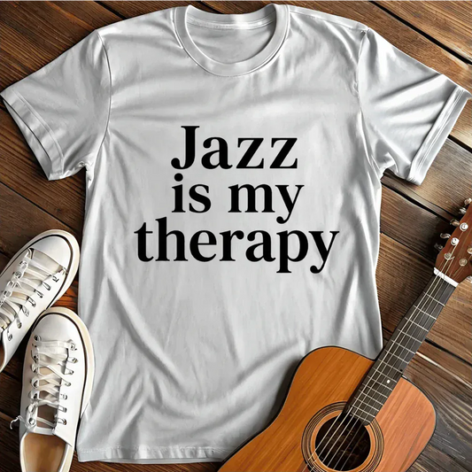 Printify T-Shirt White / S Jazz Is My Therapy T Shirt