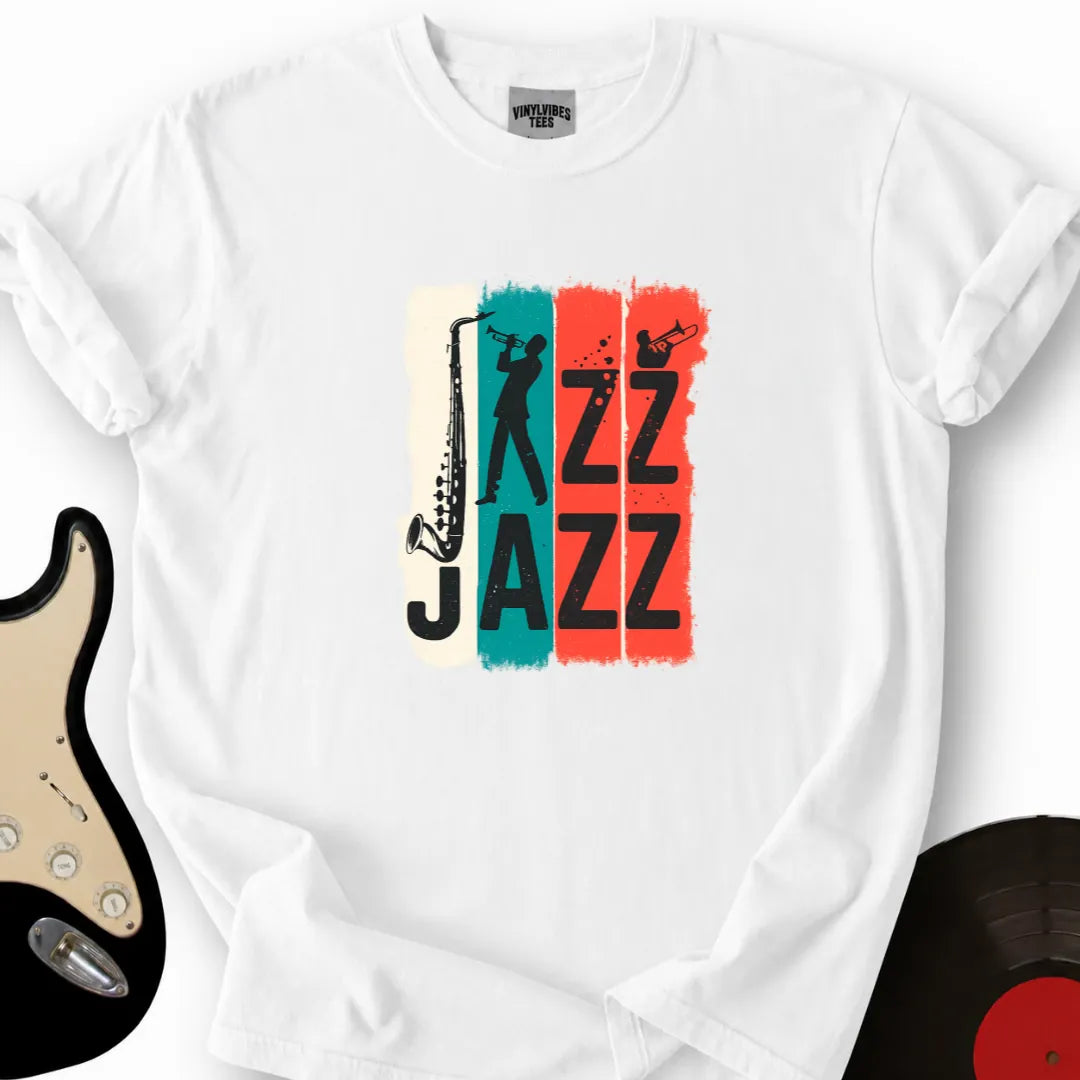 Printify T-Shirt White / S Jazz Jazz T-Shirt