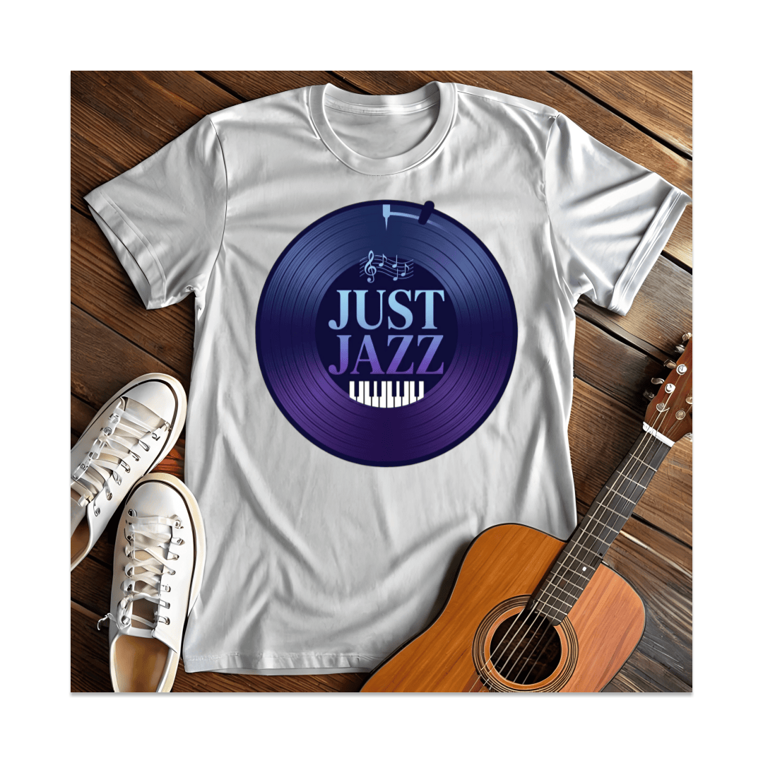 Printify T-Shirt White / S Just Jazz Piano T-Shirt