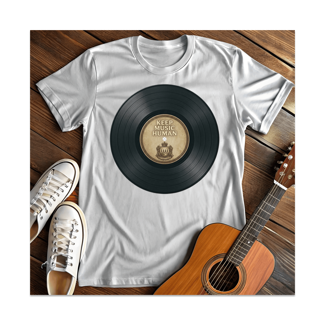 Printify T-Shirt White / S Keep Music T-Shirt