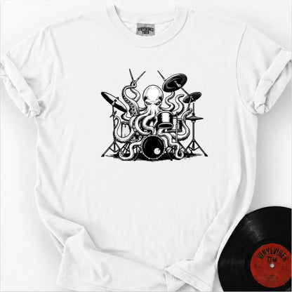 Printify T-Shirt White / S Kraken The Beats Premium T-Shirt