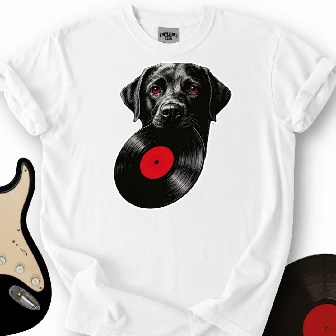 Printify T-Shirt White / S Labrador Vinyl T-Shirt