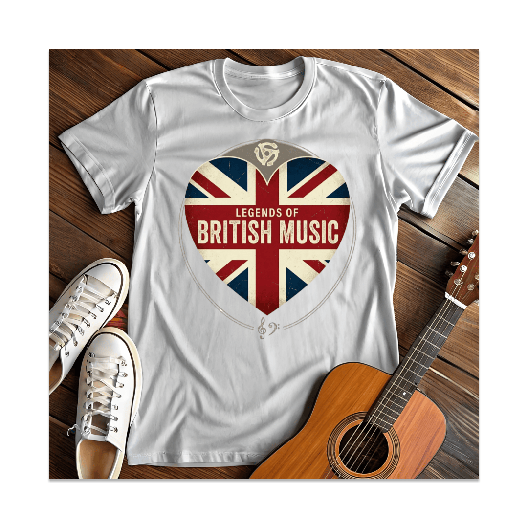 Printify T-Shirt White / S Legends Of British Music T-Shirt