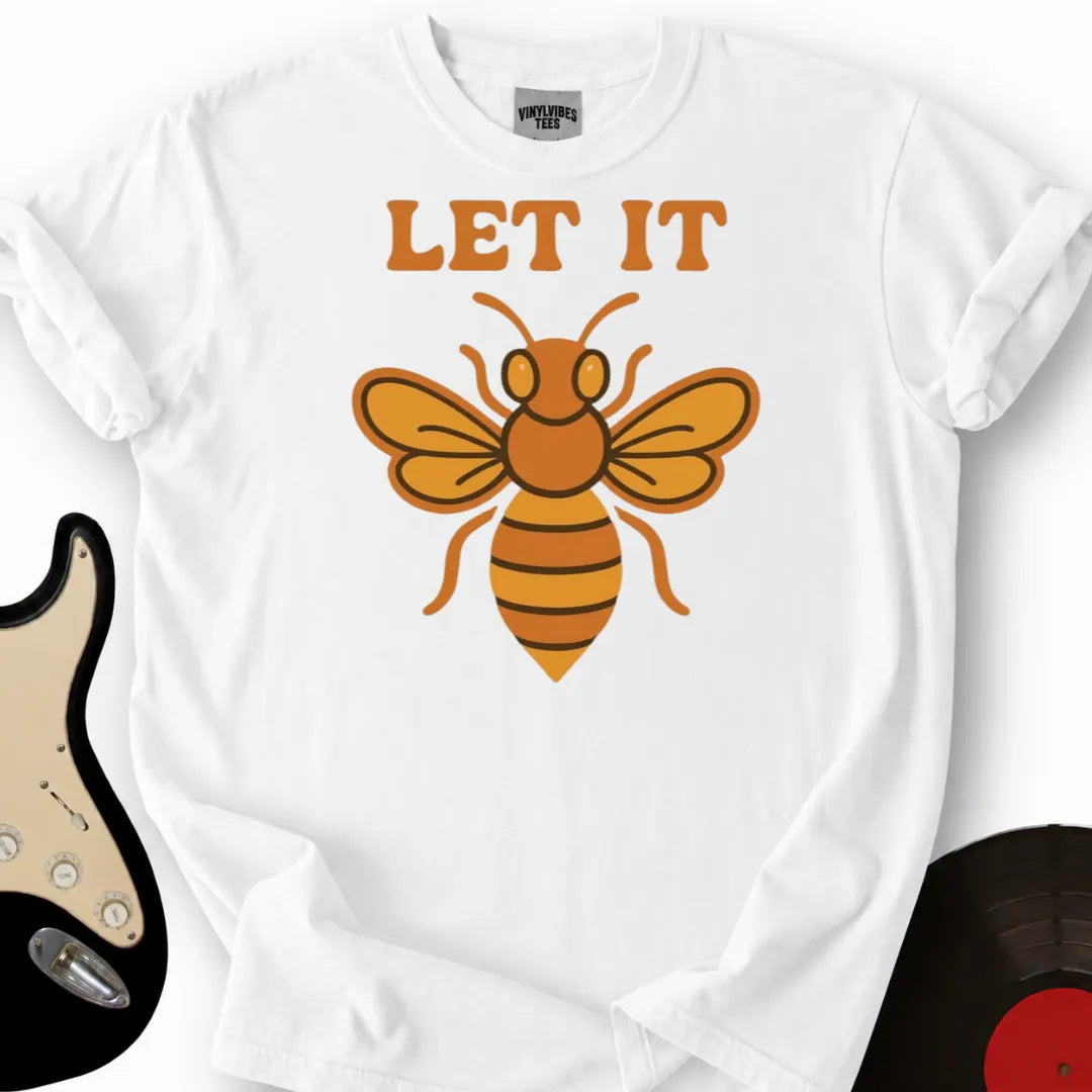 Printify T-Shirt White / S Let It B T-Shirt