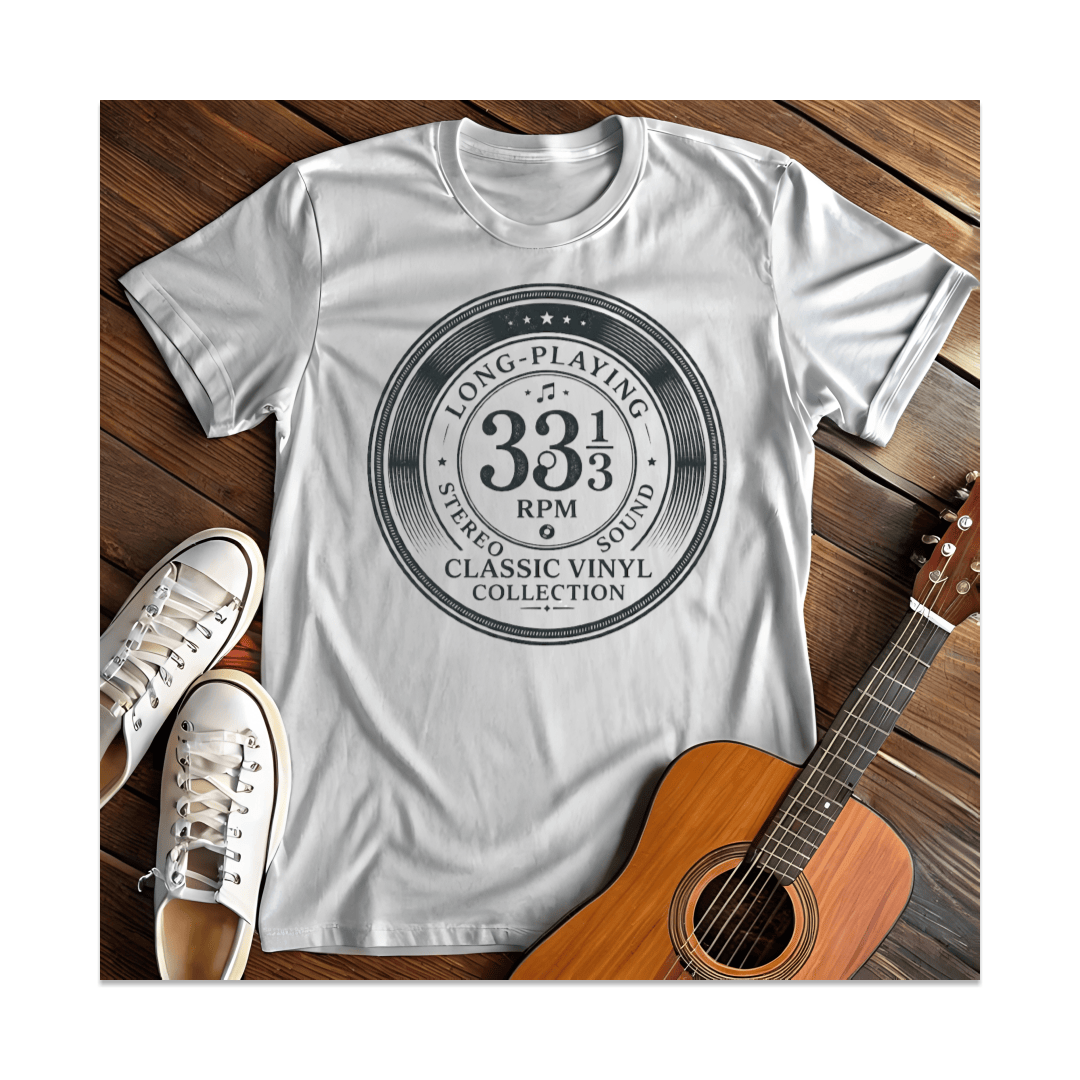 Printify T-Shirt White / S Long Playing T-Shirt