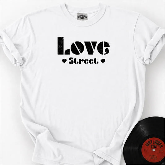 Printify T-Shirt White / S Love Street Premium T-Shirt
