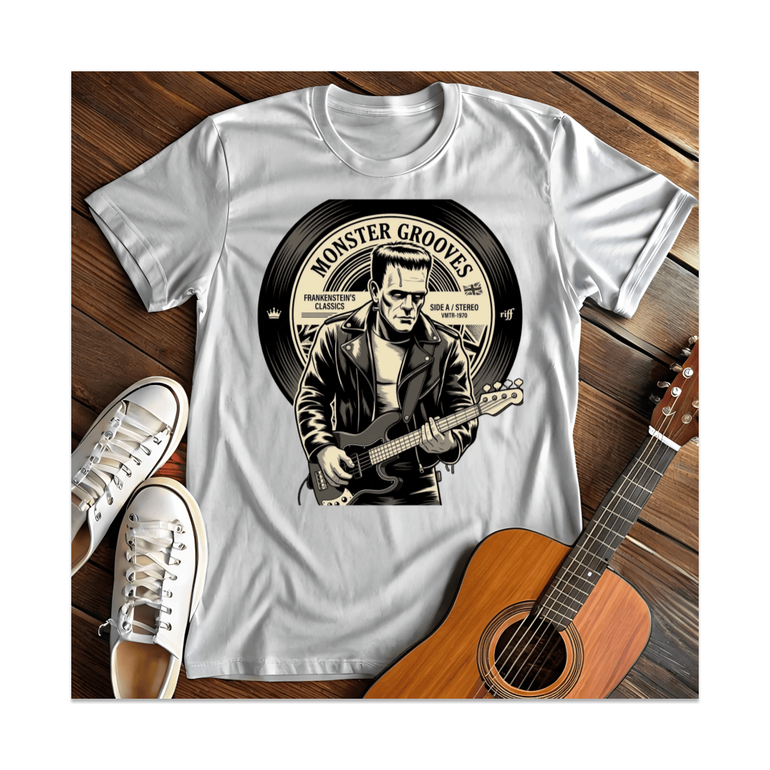 Printify T-Shirt White / S Monster Grooves T-Shirt