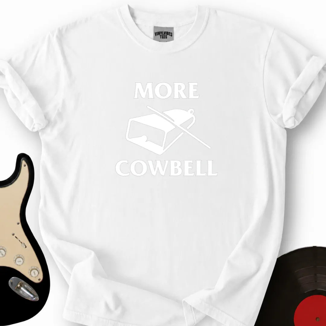 Printify T-Shirt White / S More Cowbell T-Shirt