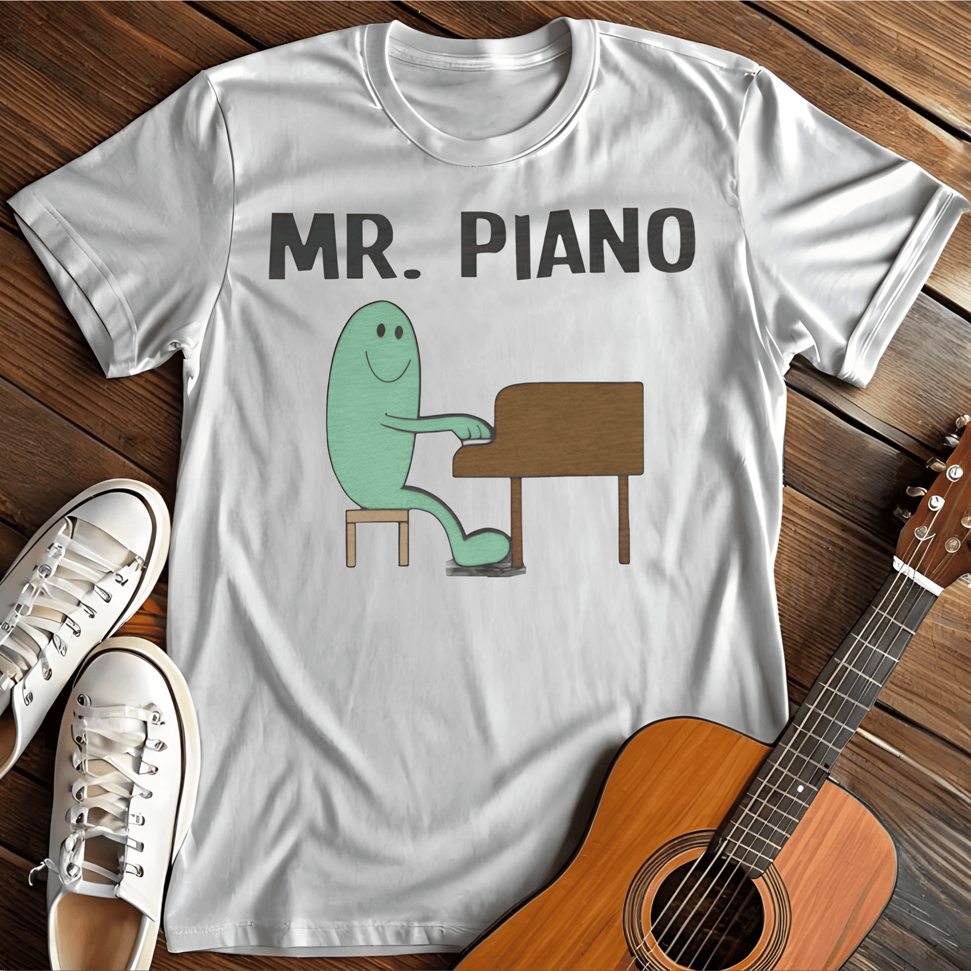 ⭐️⭐️⭐️⭐️⭐️ T-Shirt White / S Mr. Piano T-Shirt