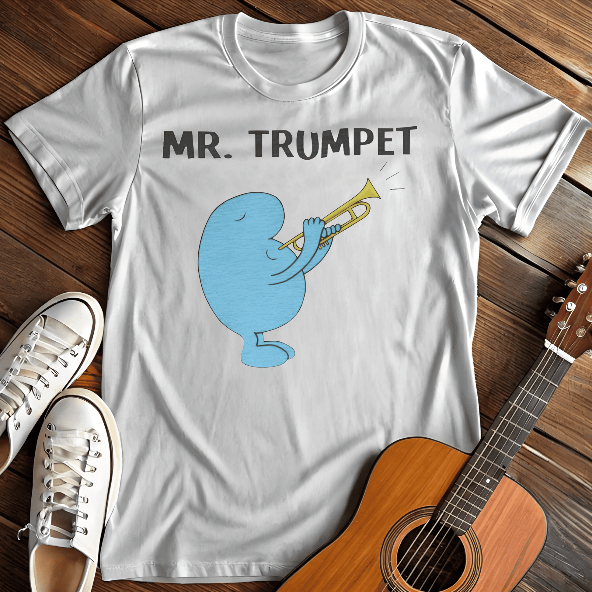 ⭐️⭐️⭐️⭐️⭐️ T-Shirt White / S Mr. Trumpet T-Shirt