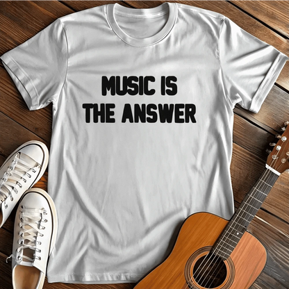 Printify T-Shirt White / S Music Answer T Shirt