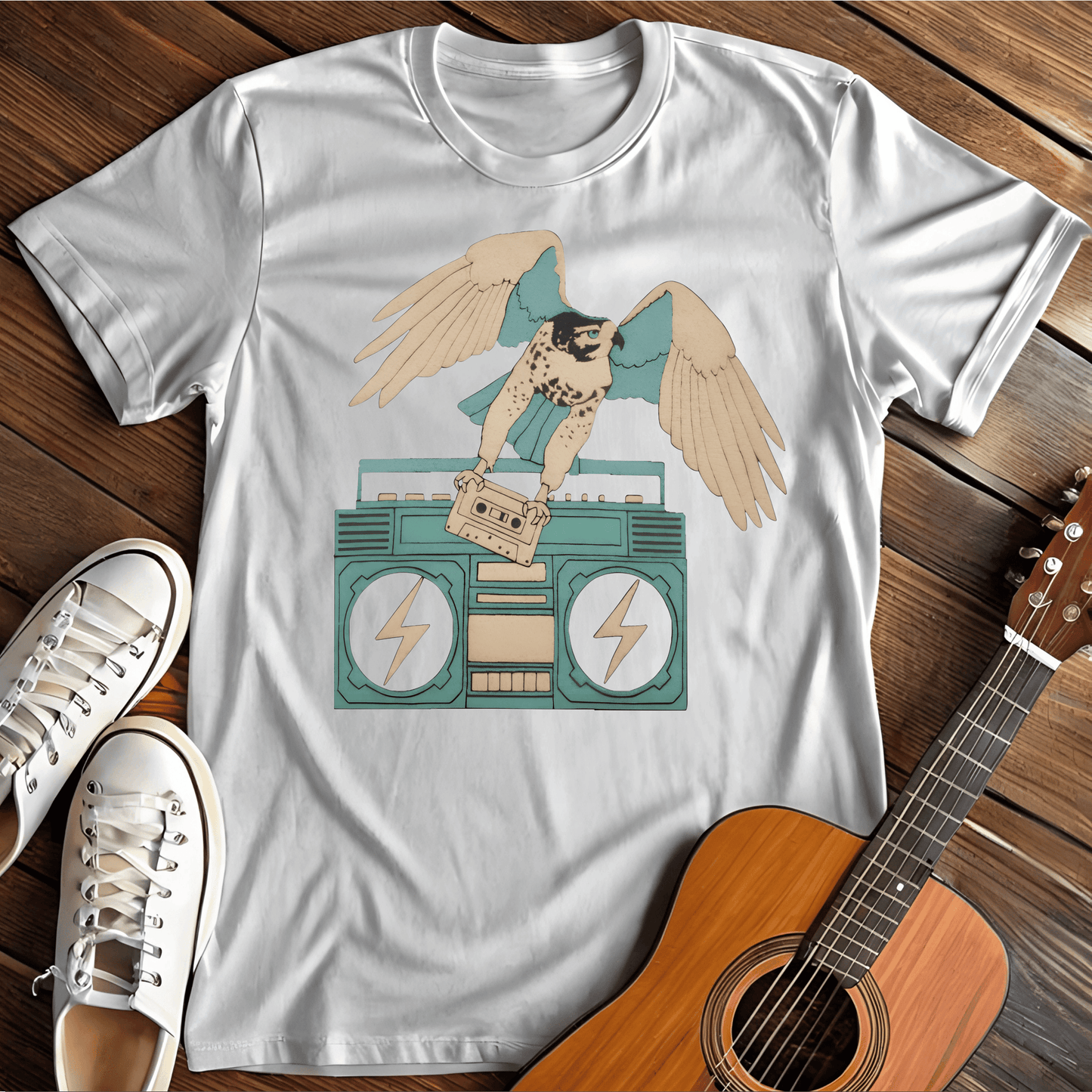 ⭐️⭐️⭐️⭐️⭐️ T-Shirt White / S Music Bird T-Shirt