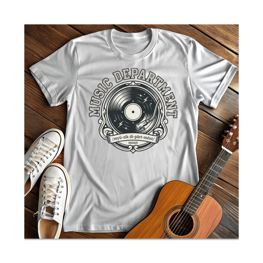 Printify T-Shirt White / S Music Department T-Shirt