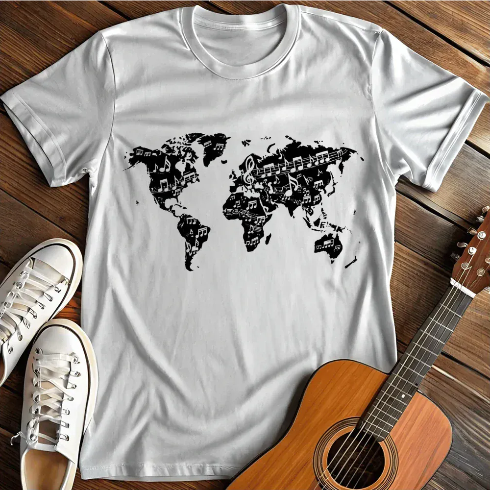 Printify T-Shirt White / S Music The Universal Language T Shirt