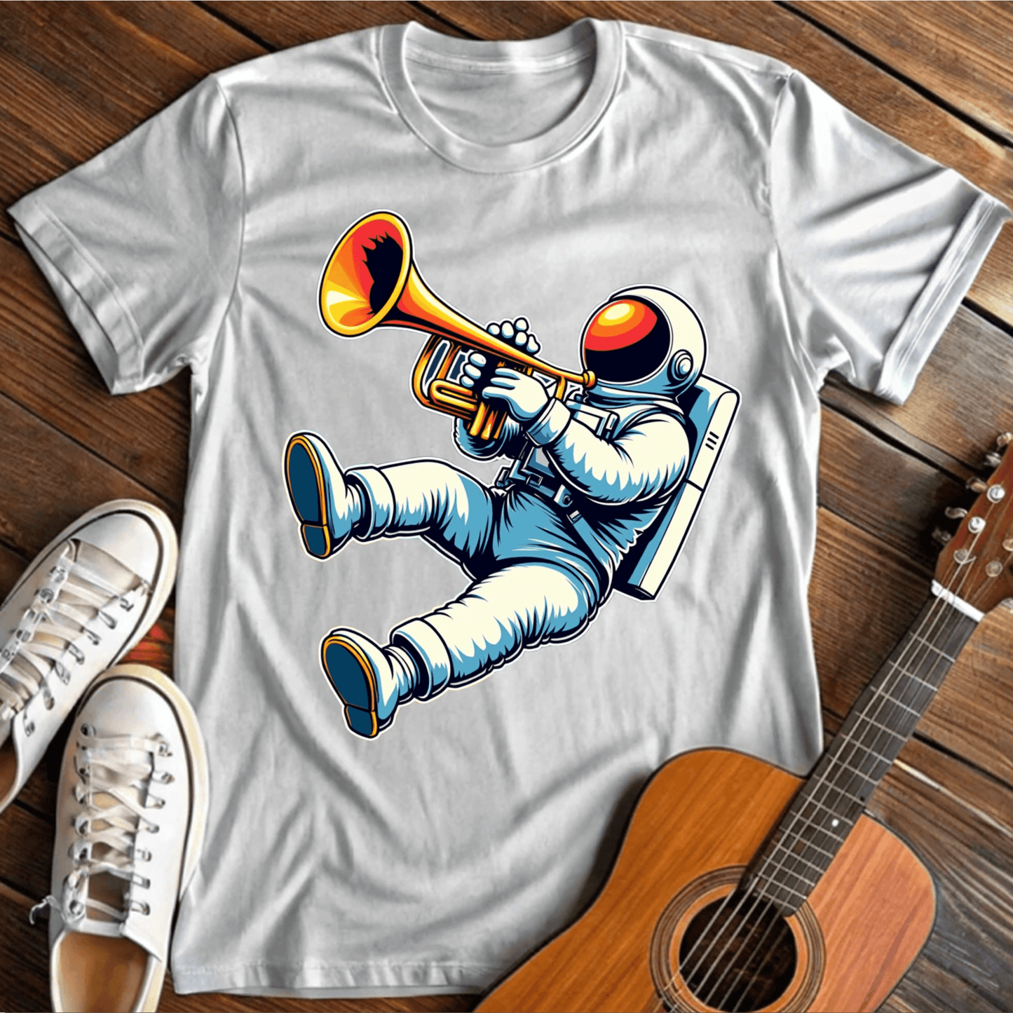 ⭐️⭐️⭐️⭐️⭐️ T-Shirt White / S Musical Austronaut T-Shirt