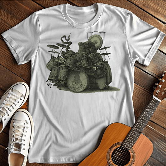 ⭐️⭐️⭐️⭐️⭐️(1) T-Shirt White / S Octo Drummer T-Shirt