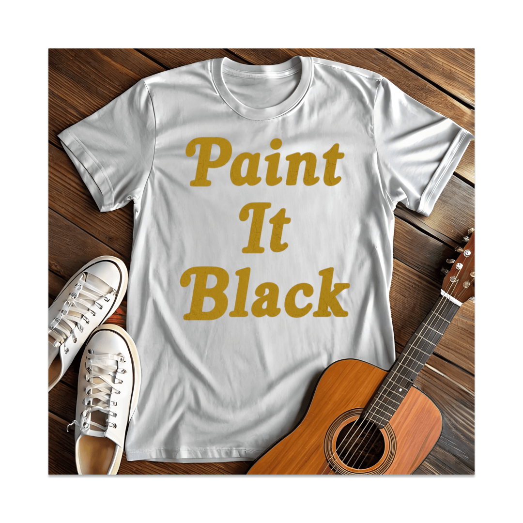 Printify T-Shirt White / S Paint It Black T-Shirt