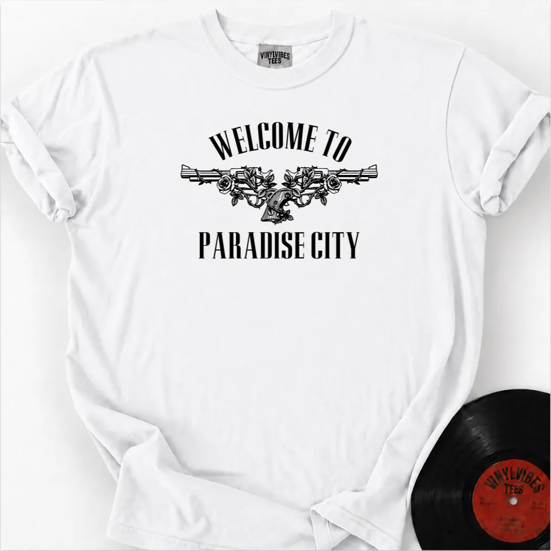 Printify T-Shirt White / S Paradise City Premium T-Shirt