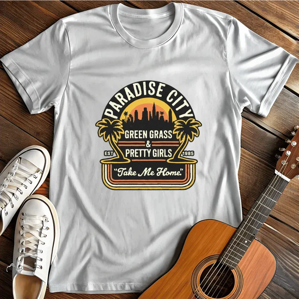 Printify T-Shirt White / S Paradise City T Shirt T Shirt