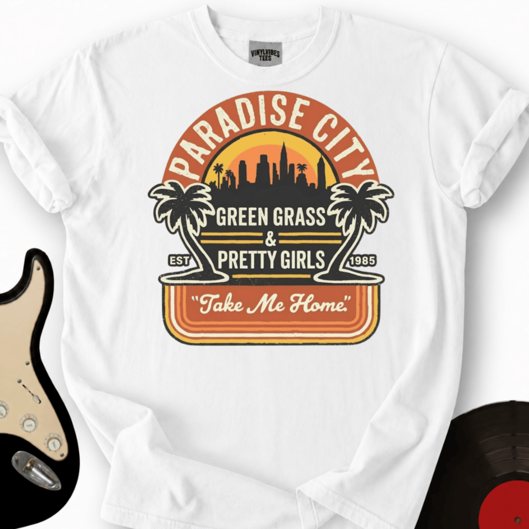 Printify T-Shirt White / S Paradise City T Shirt T-Shirt