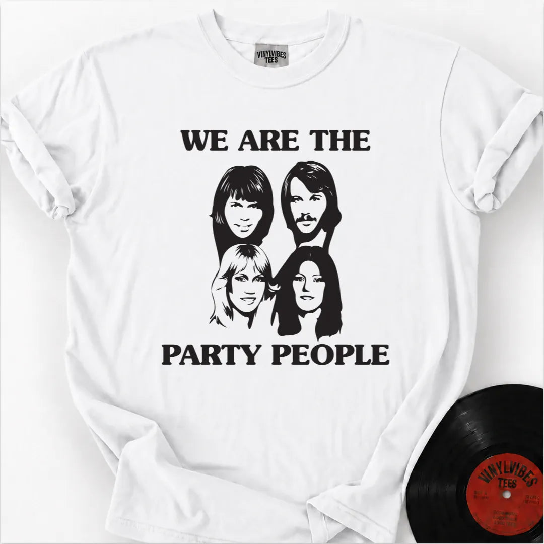 Printify T-Shirt White / S Party People Premium T-Shirt