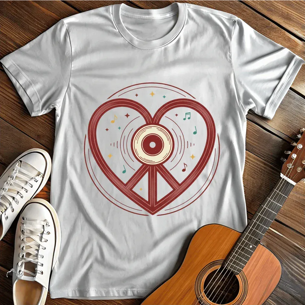 Printify T-Shirt White / S Peace Love T Shirt