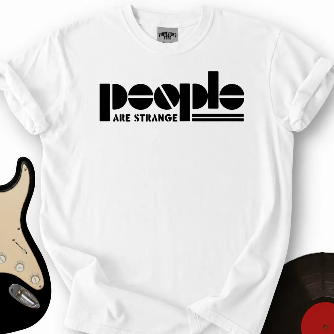 Printify T-Shirt White / S People Are Strange T-Shirt