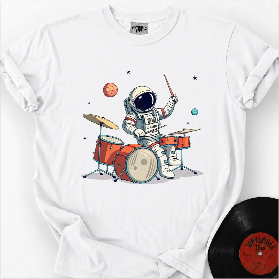 Printify T-Shirt White / S Playful Astronaut Premium T-Shirt