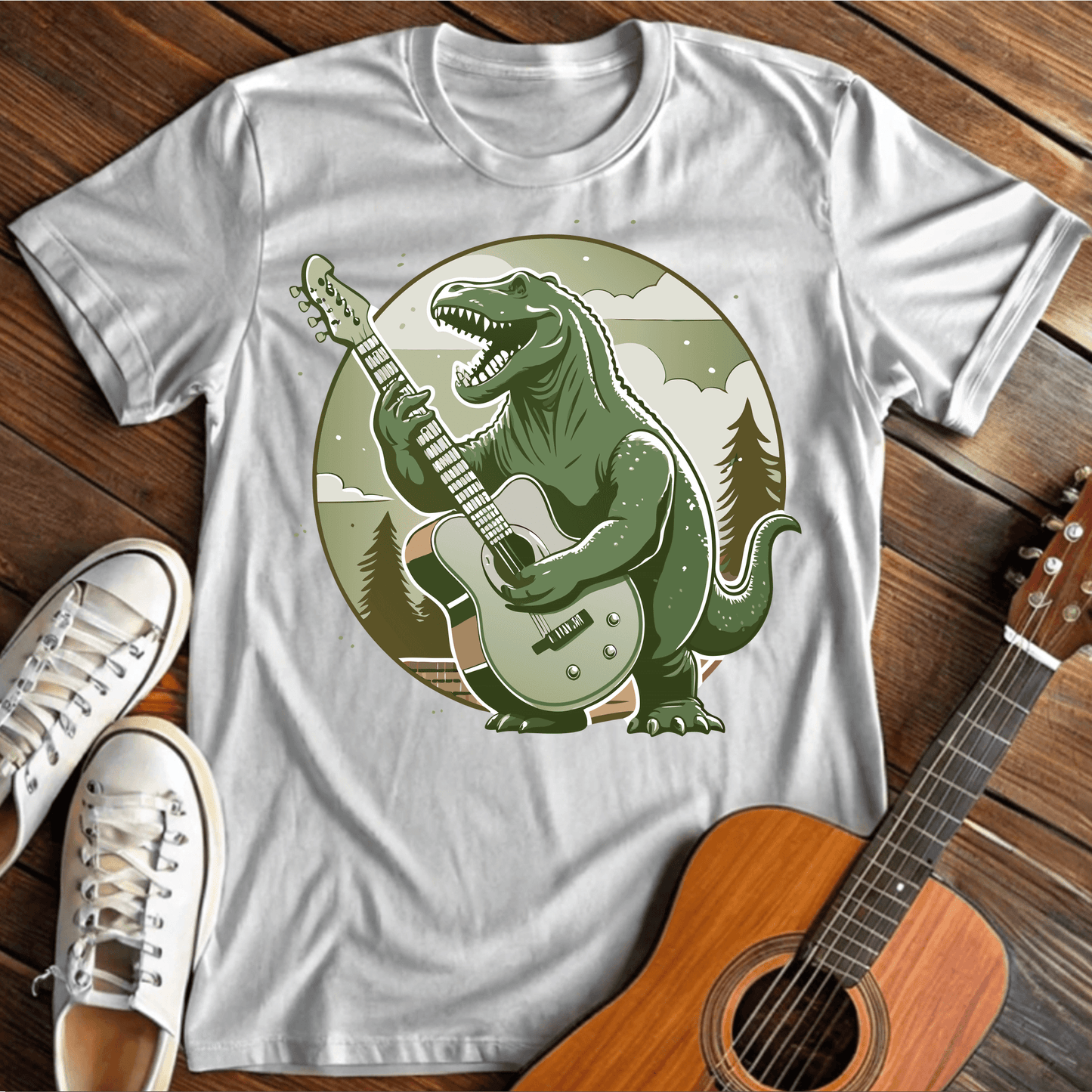 ⭐️⭐️⭐️⭐️⭐️ T-Shirt White / S Playful T-Rex T-Shirt