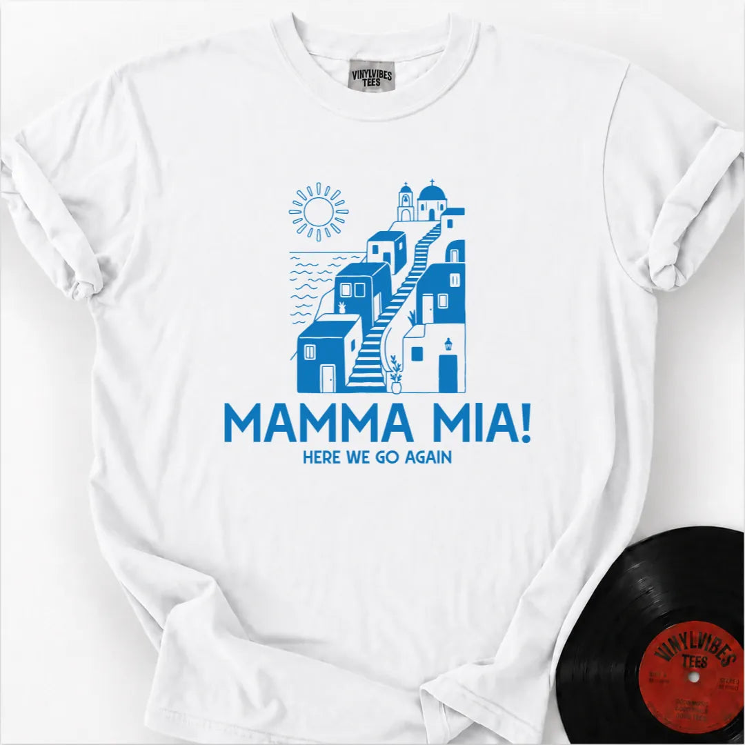 Printify T-Shirt White / S Postcard Greece Premium T-Shirt