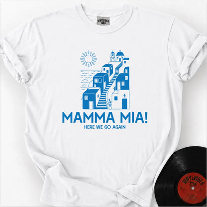 Printify T-Shirt White / S Postcard Greece Premium T-Shirt