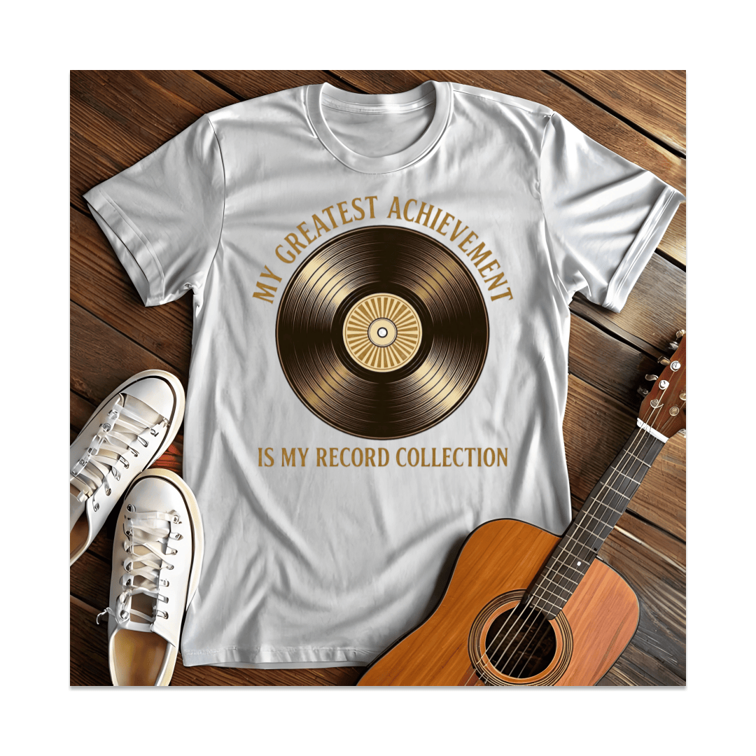 Printify T-Shirt White / S Record Collection T-Shirt